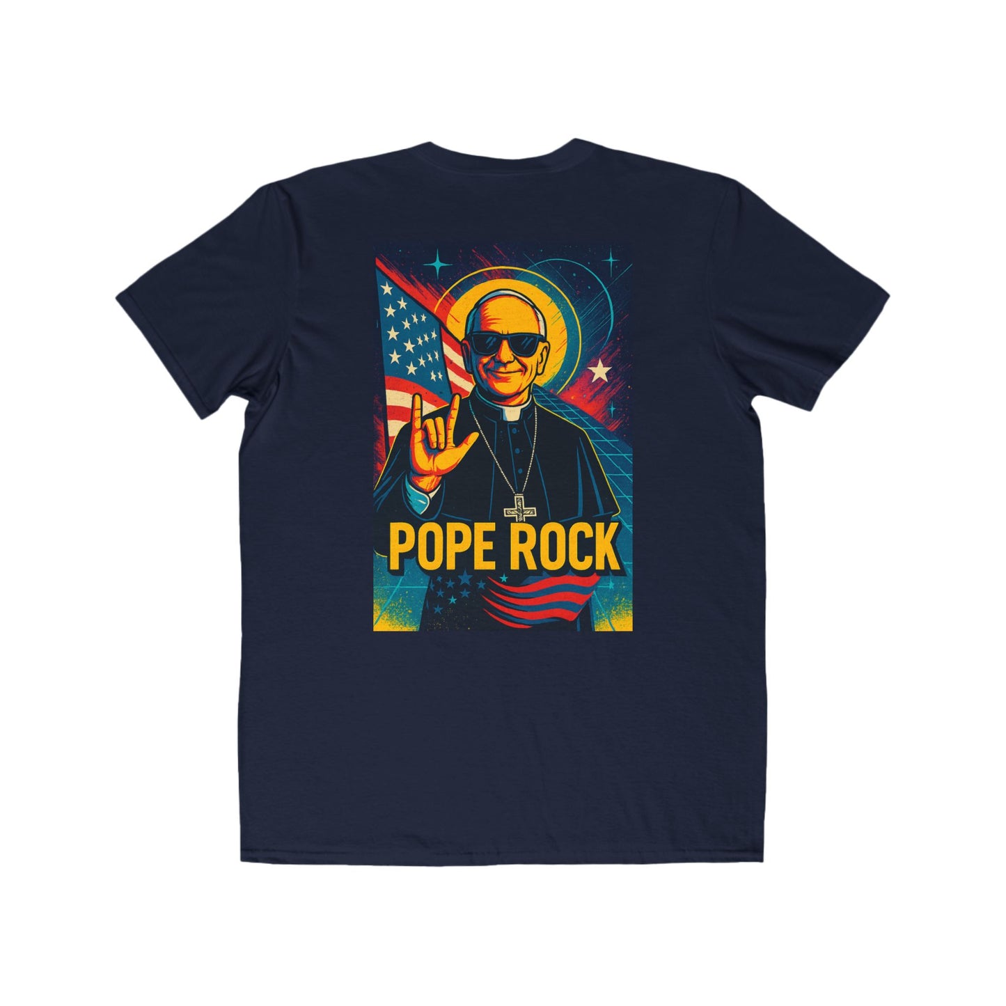 Pope Rock Men's Lightweight Fashion Tee - Spiritual Graphic Shirt