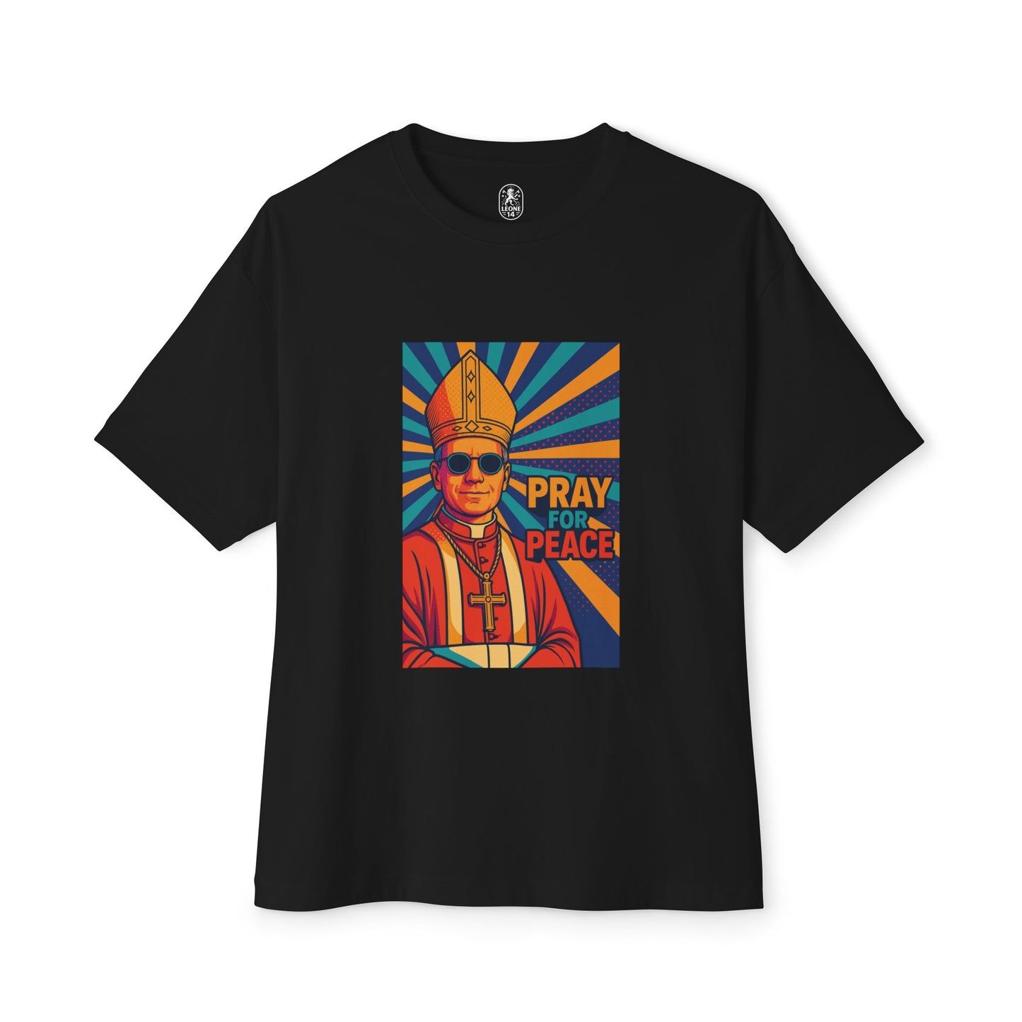 Pray for Peace Unisex Oversized Boxy Tee - Bold Graphic Statement Shirt