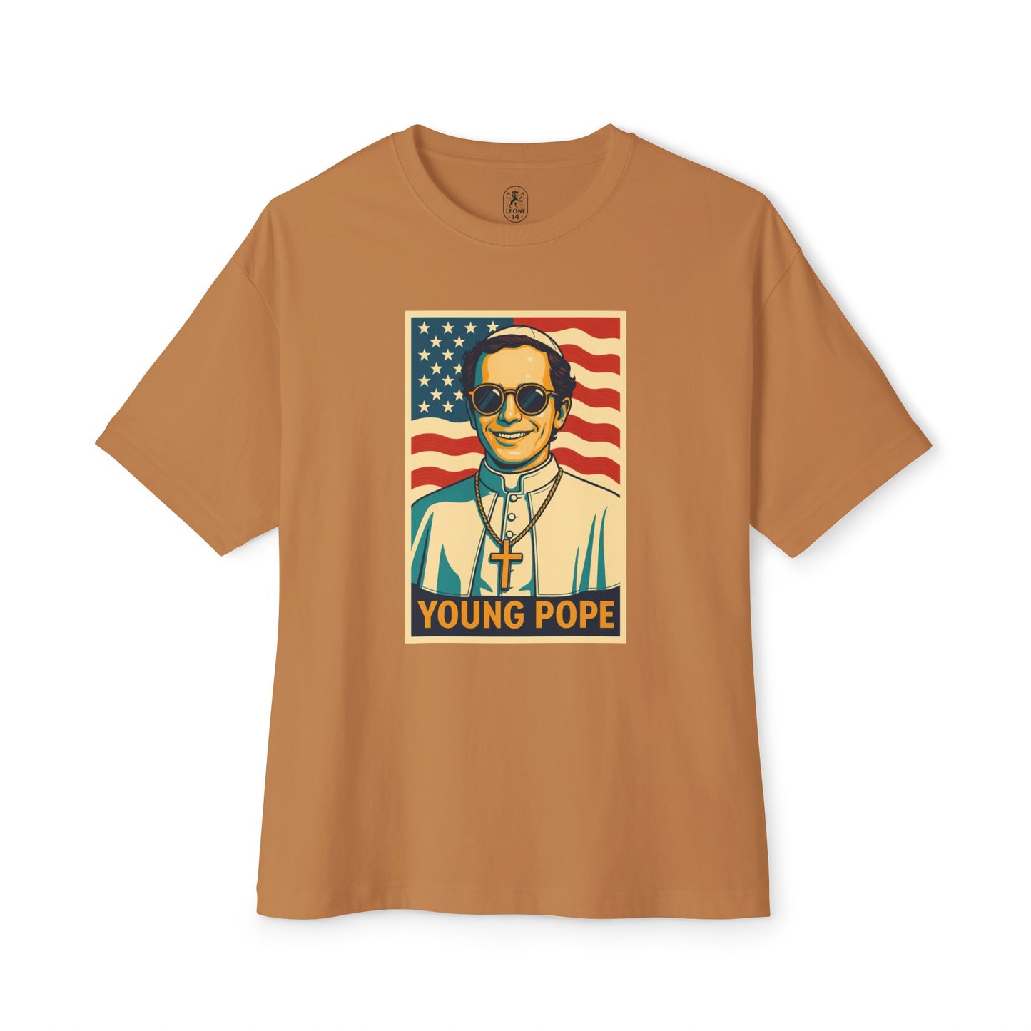 Young Pope 4 Unisex Oversized Boxy Tee - Bold Graphic Statement Shirt