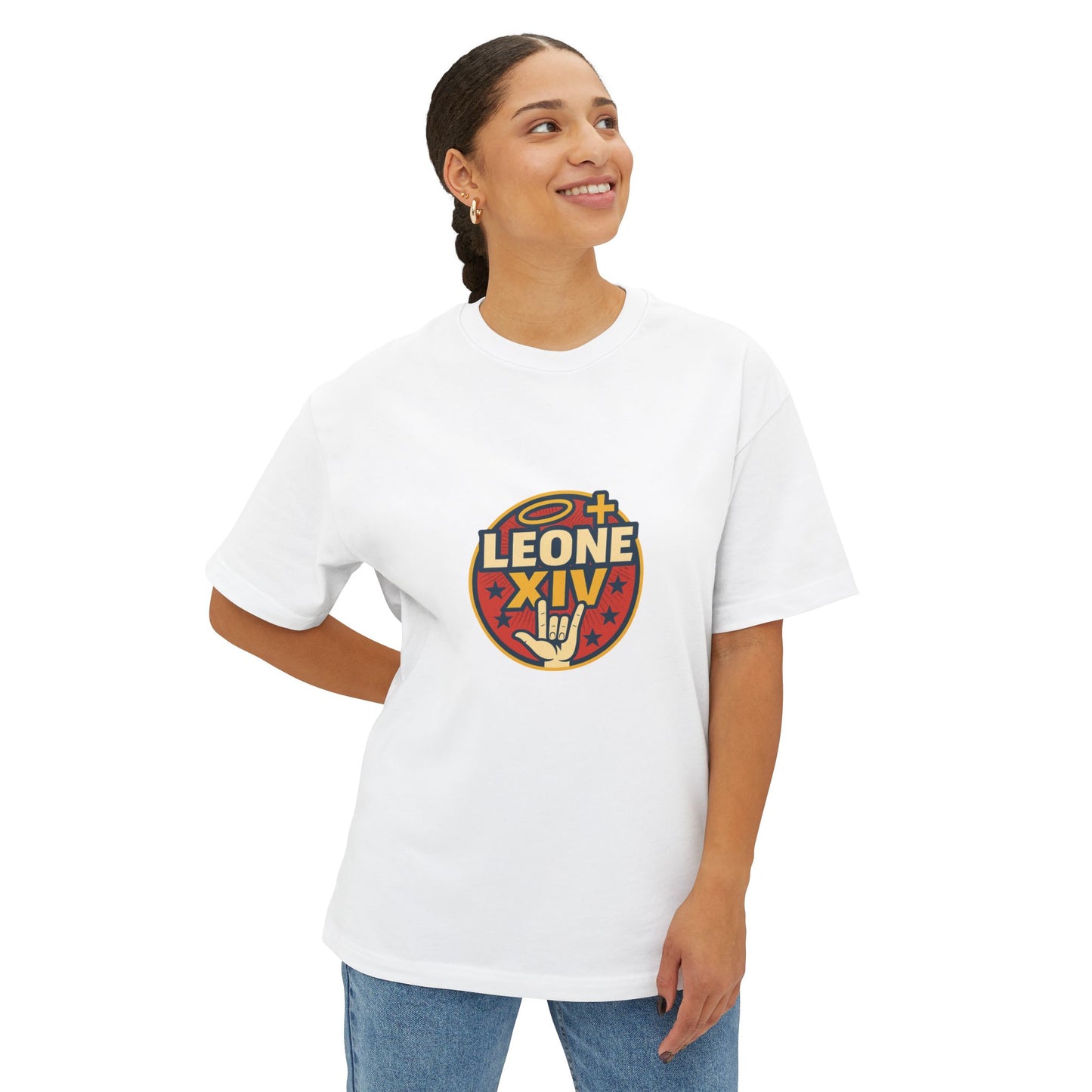 Pop Unisex Oversized Boxy Tee - Bold Graphic Statement Shirt