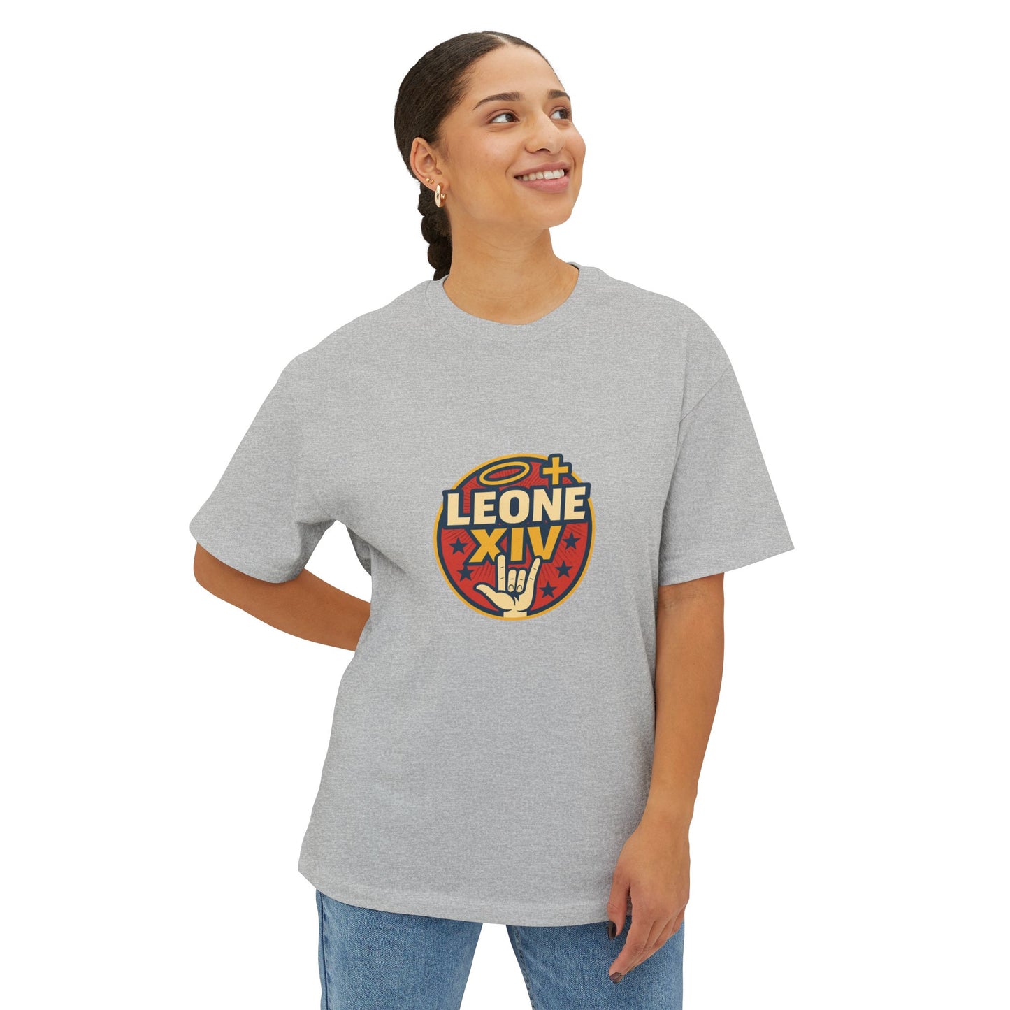 Pop Unisex Oversized Boxy Tee - Bold Graphic Statement Shirt