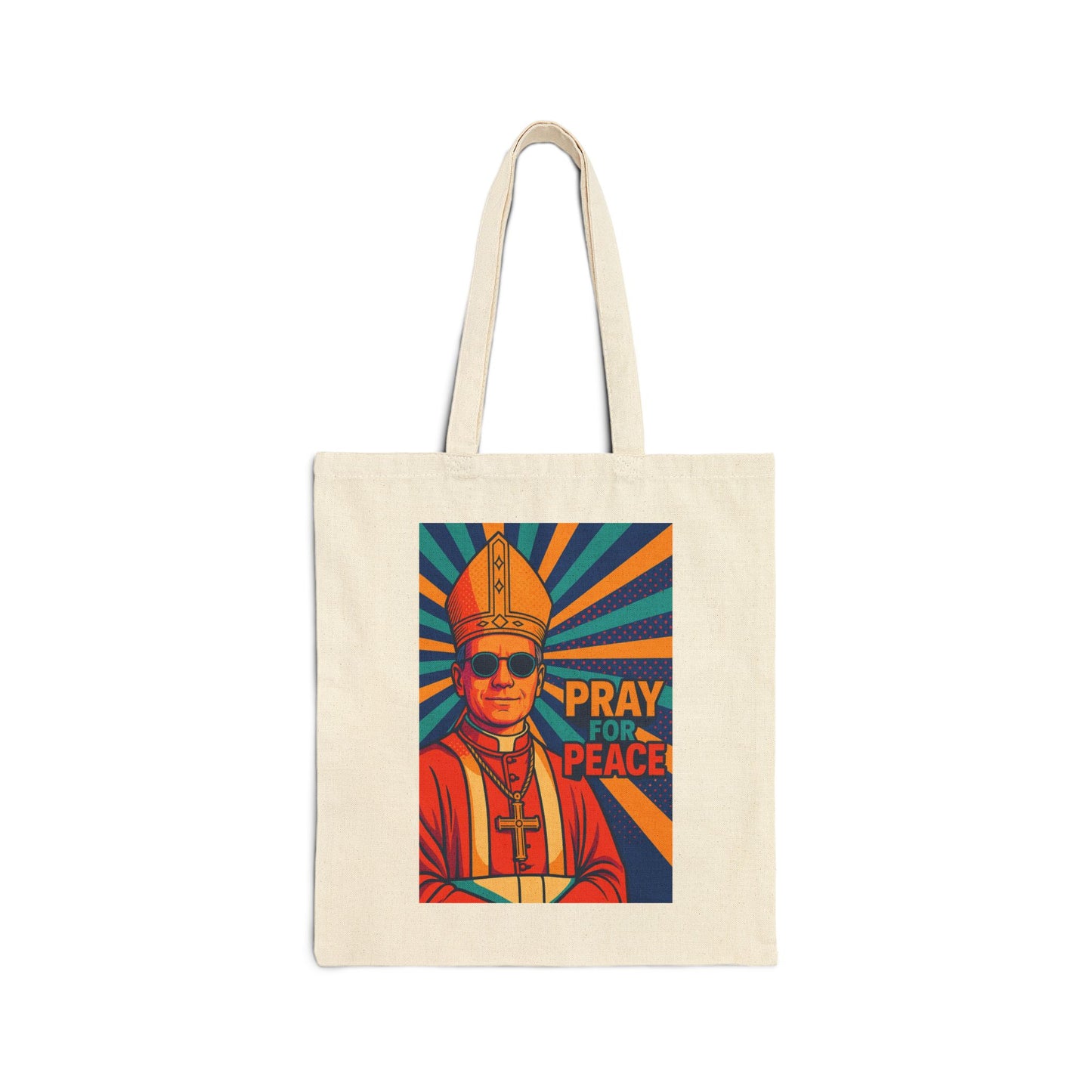 Cotton Canvas Tote Bag - Pray for Peace, Eco-Friendly Shopping Bag, Reusable Grocery Tote, Gift for Travelers, Art Lover's [...]