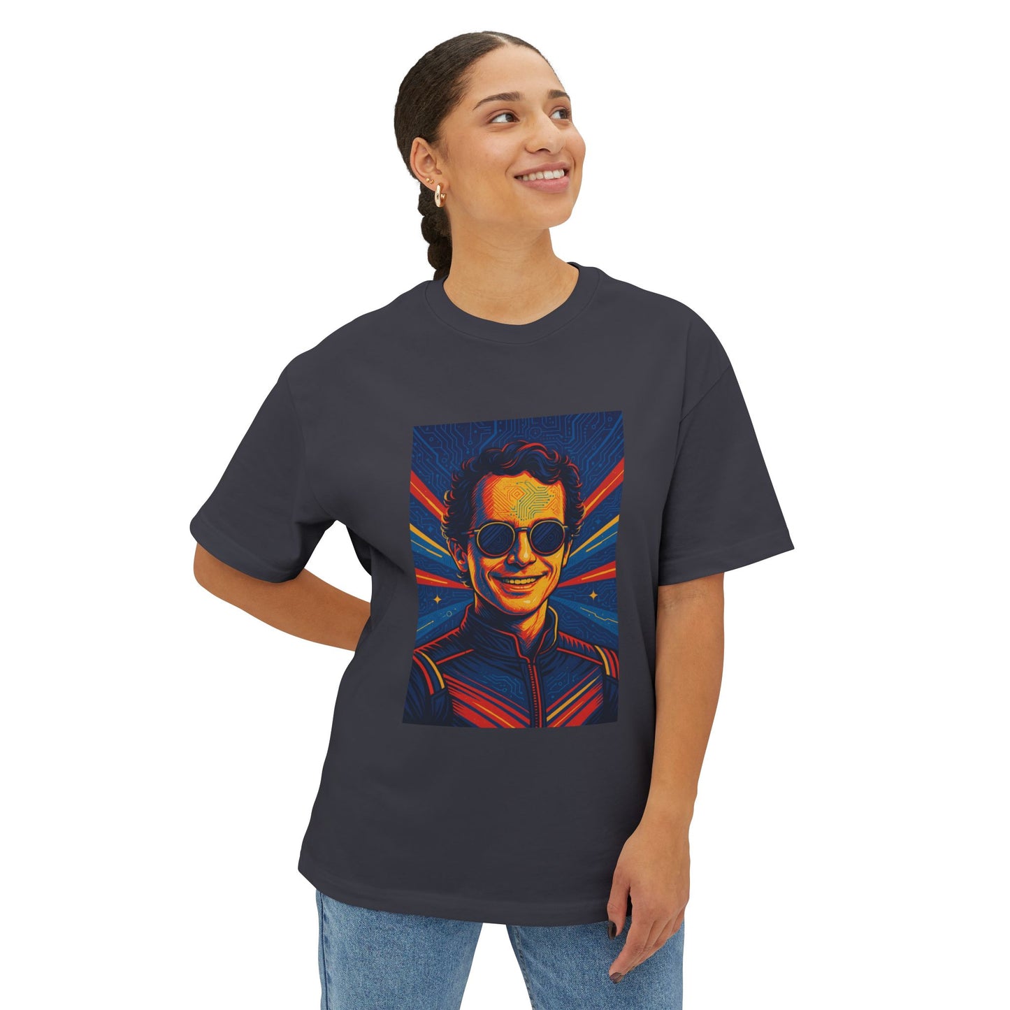 Young Pope Unisex Oversized Boxy Tee - Bold Graphic Statement Shirt