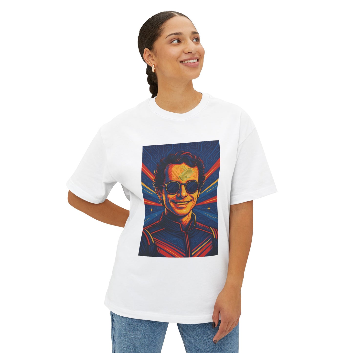 Young Pope Unisex Oversized Boxy Tee - Bold Graphic Statement Shirt
