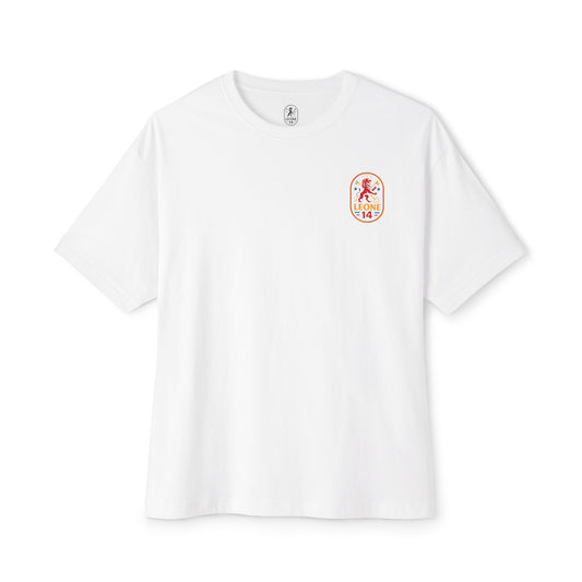 Unisex Oversized Boxy Tee - Pray Hard Graphic Tee for Faith and Fun