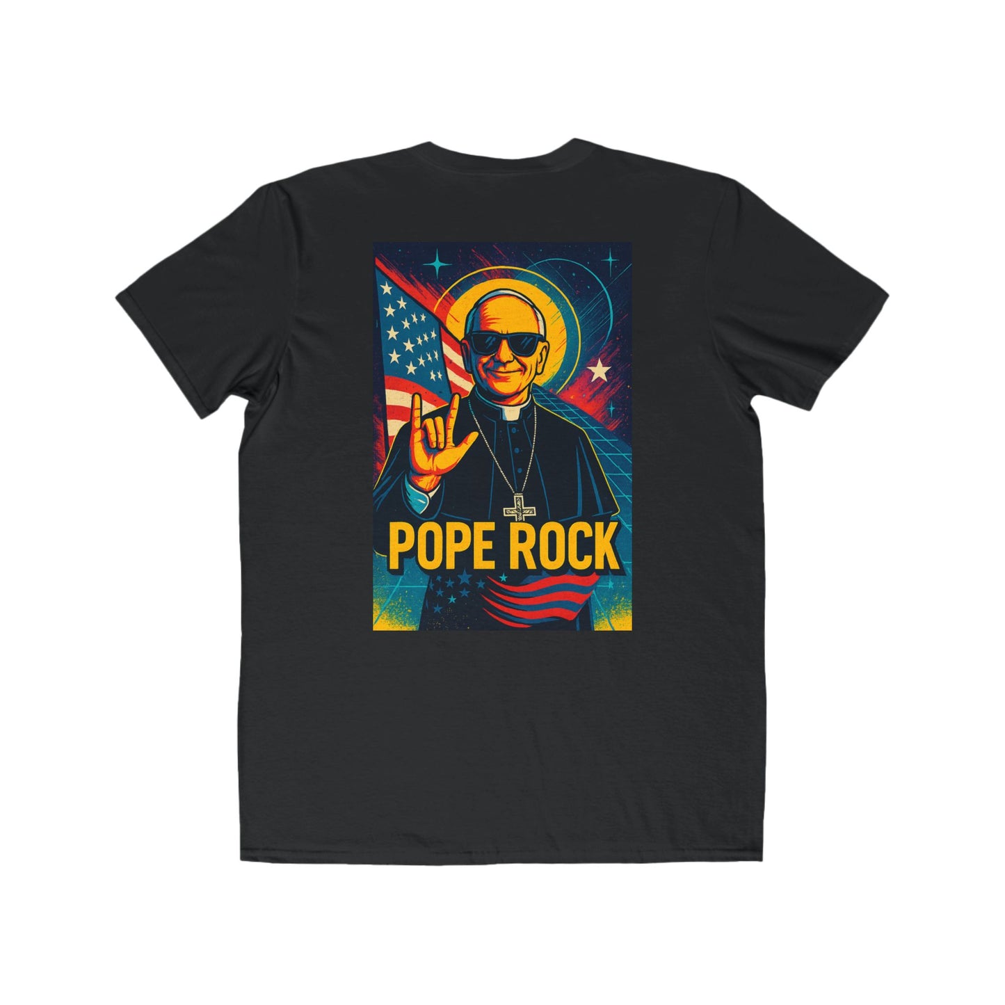 Pope Rock Men's Lightweight Fashion Tee - Spiritual Graphic Shirt
