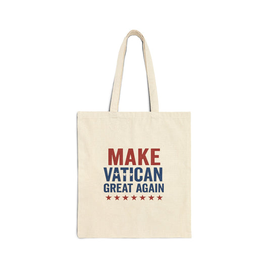 Cotton Canvas Tote Bag - Make Vatican Great Again, Eco-Friendly Shopping Bag, Reusable Grocery Tote, Gift for Travelers, Art Lover's [...]