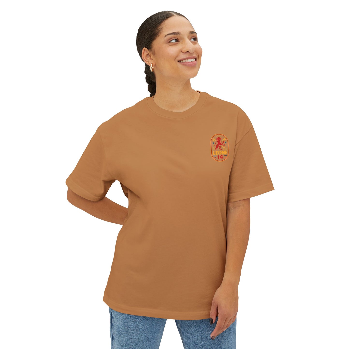 Unisex Oversized Boxy Tee - Pray Hard Graphic Tee for Faith and Fun