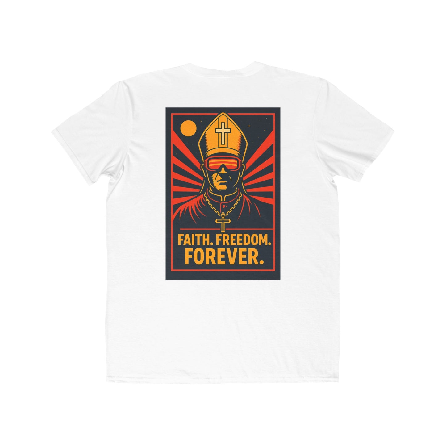 Faith Freedom Men's Lightweight Fashion Tee - Spiritual Graphic Shirt
