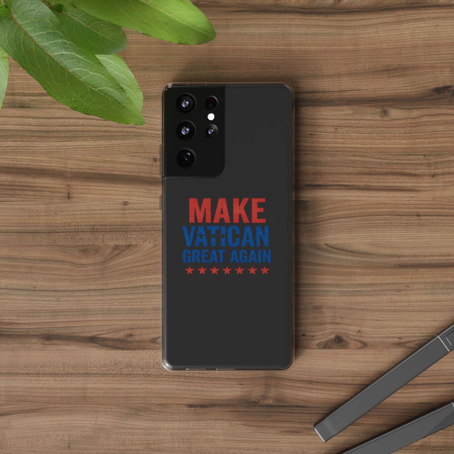 Transparent Phone Case - 'Make Vatican Great Again' Design