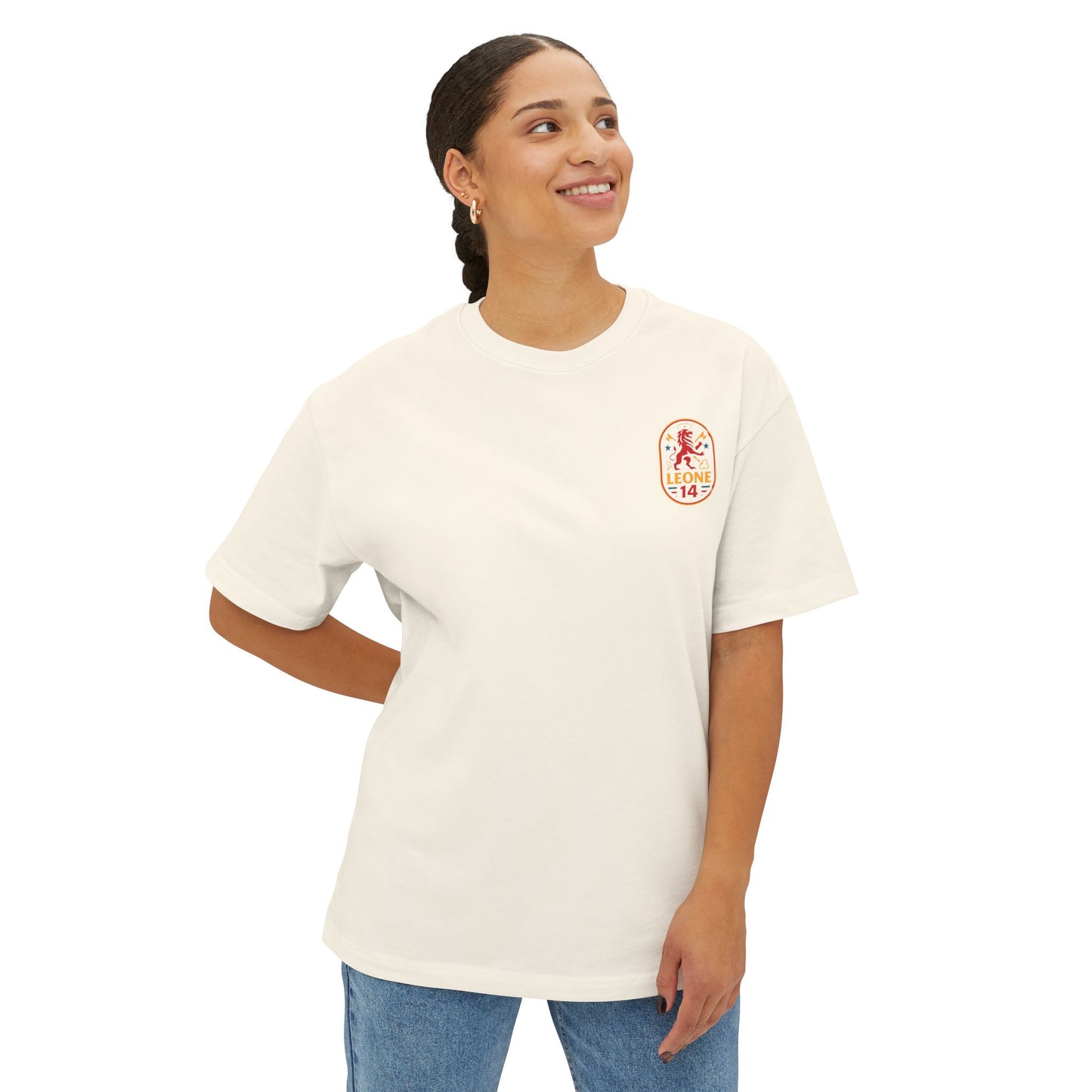 Unisex Oversized Boxy Tee - Pray Hard Graphic Tee for Faith and Fun
