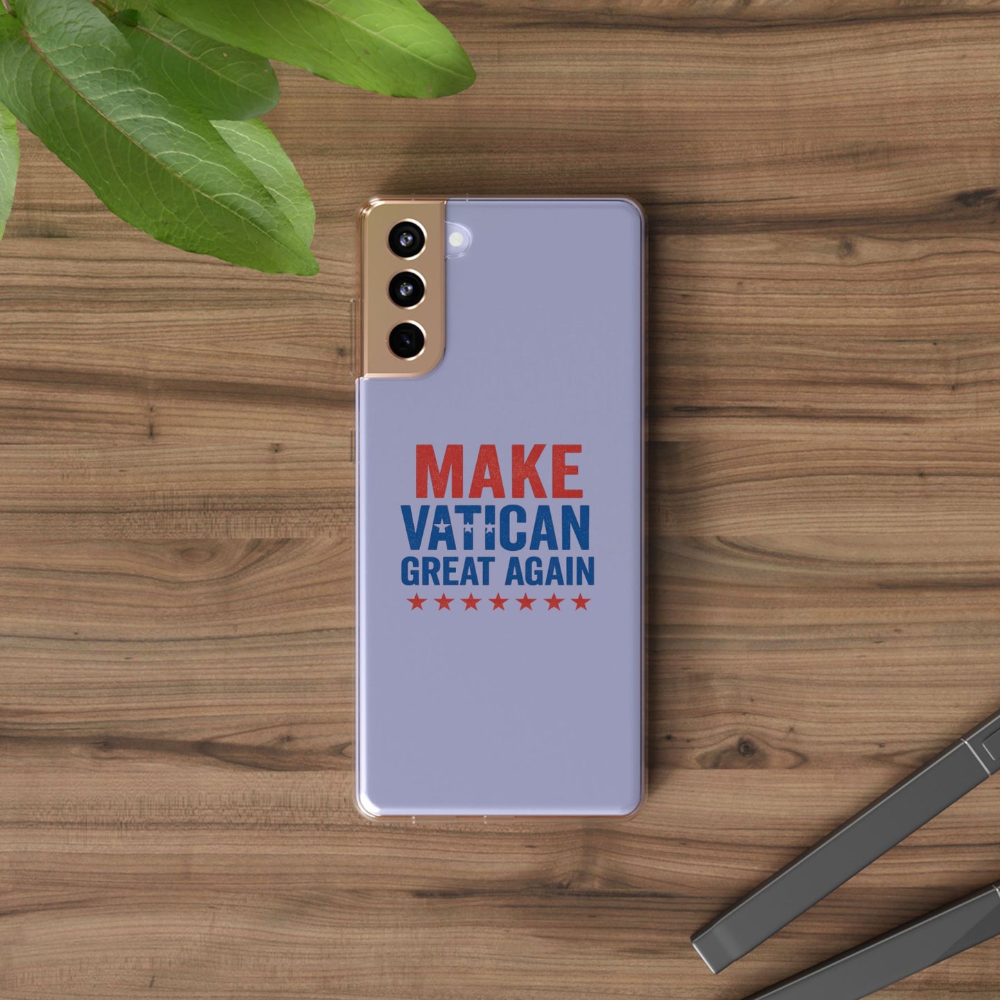 Transparent Phone Case - 'Make Vatican Great Again' Design