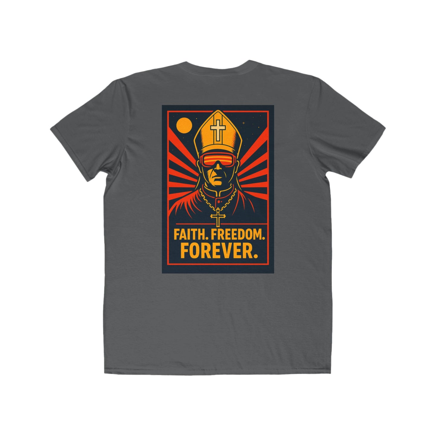 Faith Freedom Men's Lightweight Fashion Tee - Spiritual Graphic Shirt