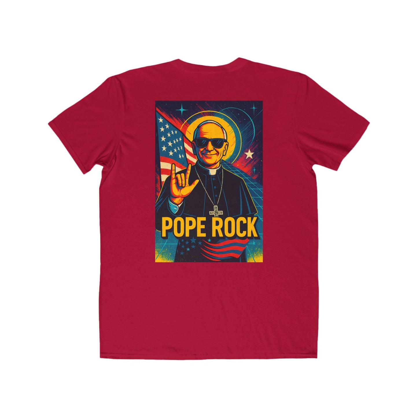 Pope Rock Men's Lightweight Fashion Tee - Spiritual Graphic Shirt