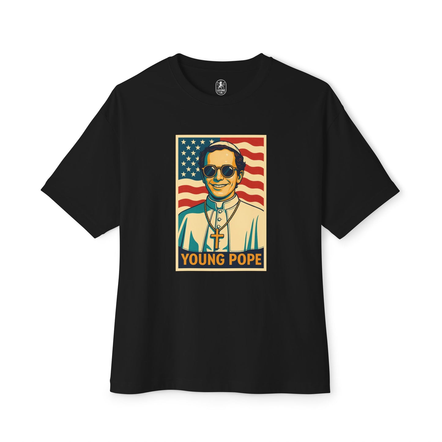 Young Pope 4 Unisex Oversized Boxy Tee - Bold Graphic Statement Shirt