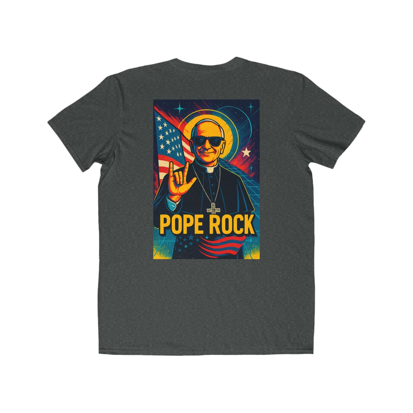 Pope Rock Men's Lightweight Fashion Tee - Spiritual Graphic Shirt