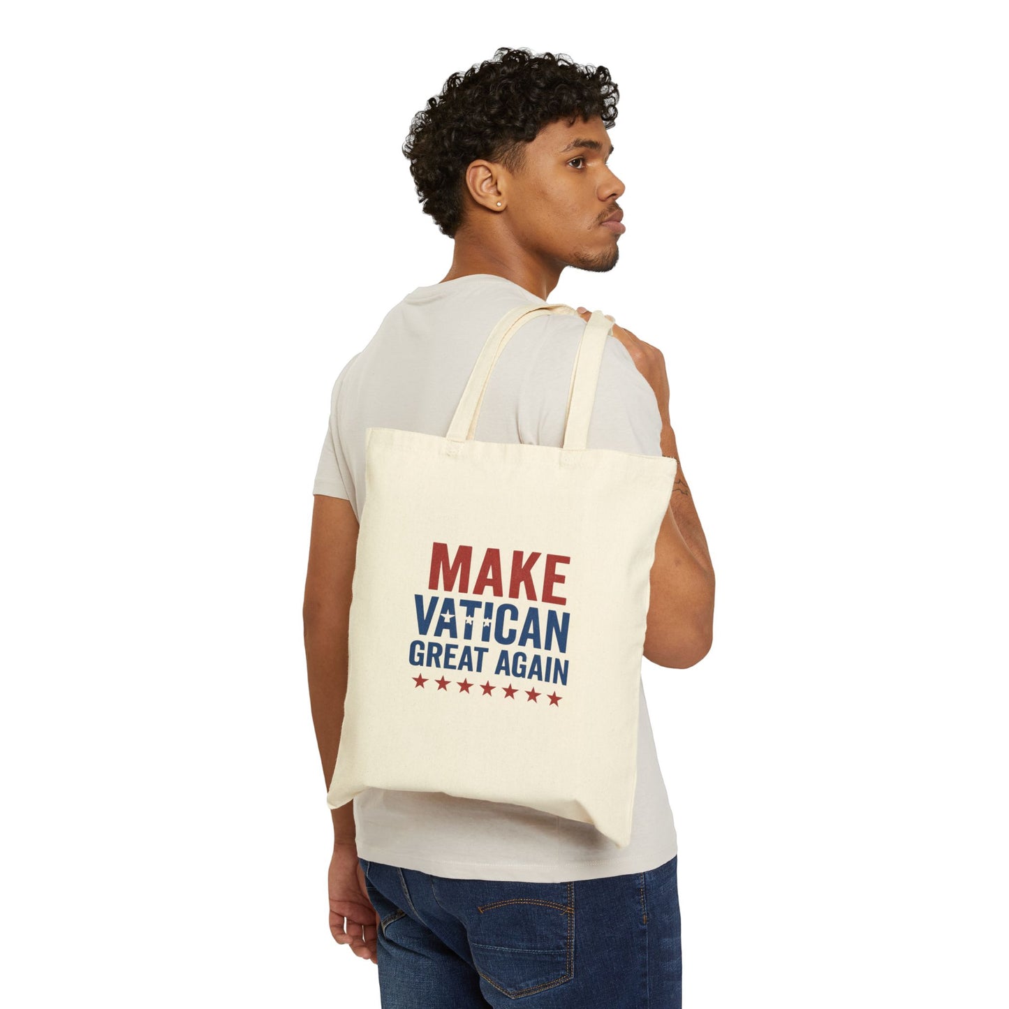 Cotton Canvas Tote Bag - Make Vatican Great Again, Eco-Friendly Shopping Bag, Reusable Grocery Tote, Gift for Travelers, Art Lover's [...]