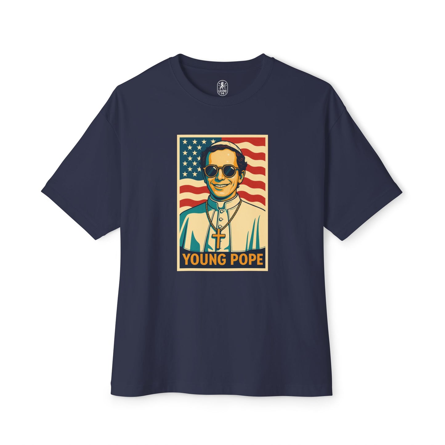 Young Pope 4 Unisex Oversized Boxy Tee - Bold Graphic Statement Shirt