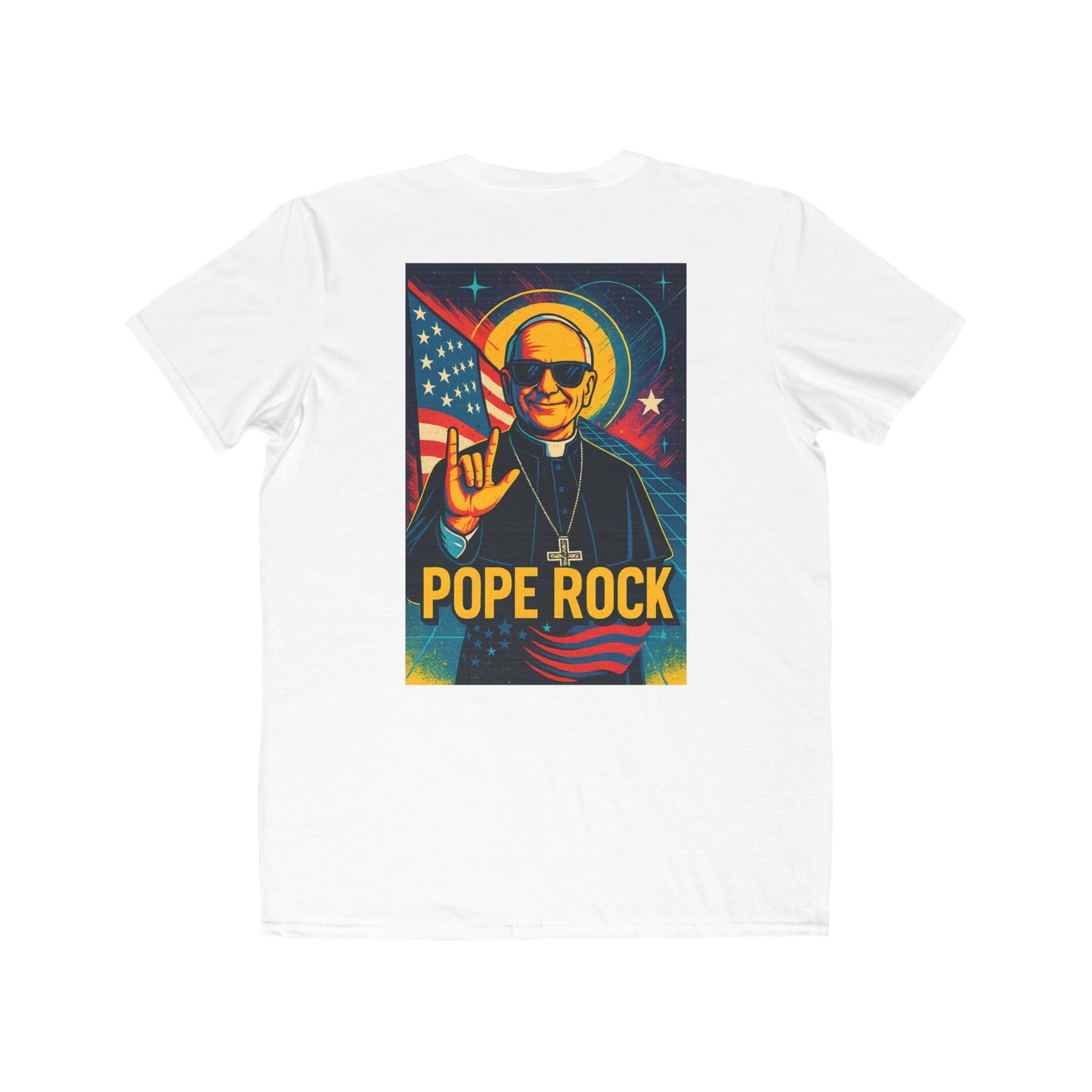 Pope Rock Men's Lightweight Fashion Tee - Spiritual Graphic Shirt