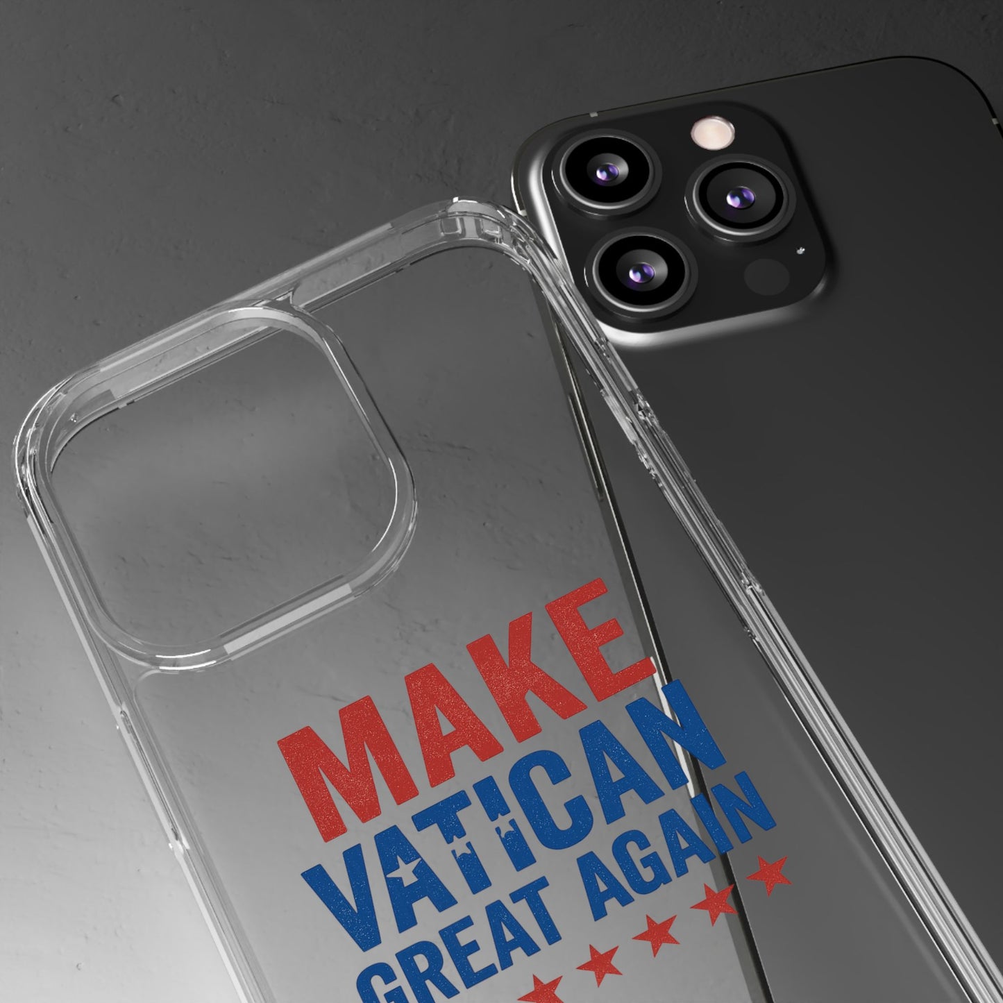Transparent Phone Case - 'Make Vatican Great Again' Design