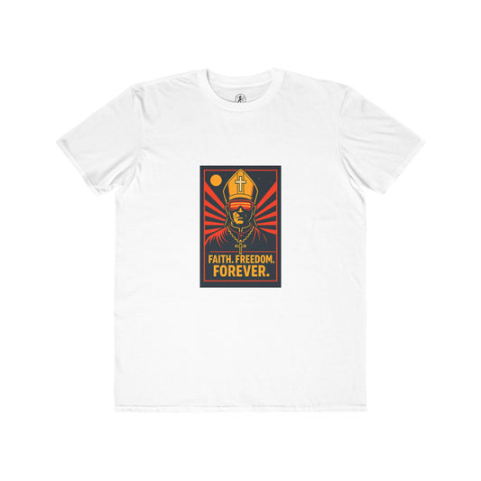 Faith Freedom Forever Men's Fashion Tee, Lightweight Casual Shirt, Inspirational Top, Gift for Him, Graphic T-Shirt