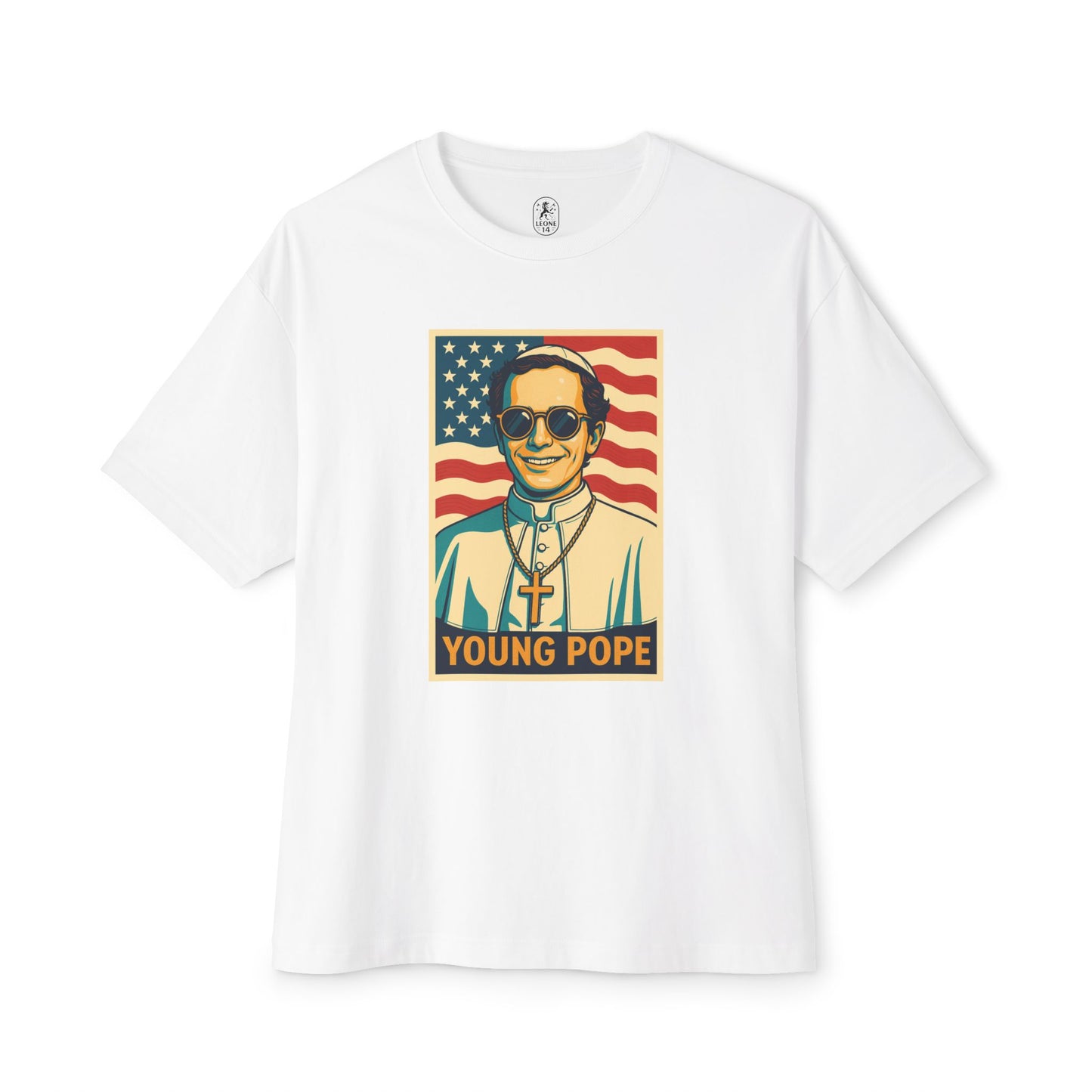 Young Pope 4 Unisex Oversized Boxy Tee - Bold Graphic Statement Shirt