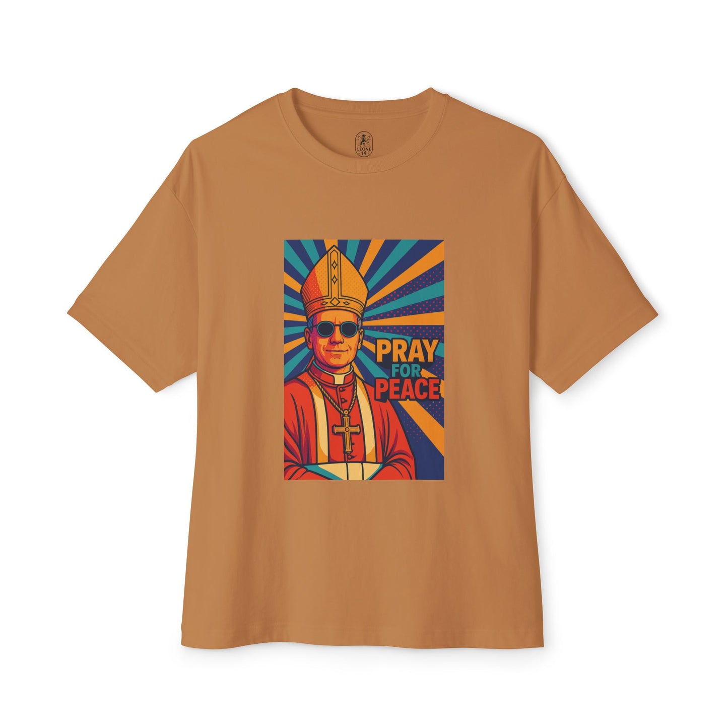 Pray for Peace Unisex Oversized Boxy Tee - Bold Graphic Statement Shirt