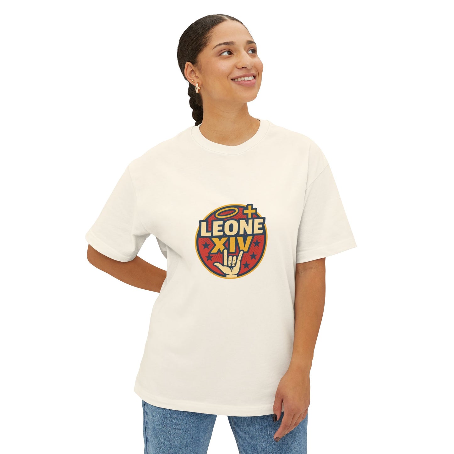 Pop Unisex Oversized Boxy Tee - Bold Graphic Statement Shirt