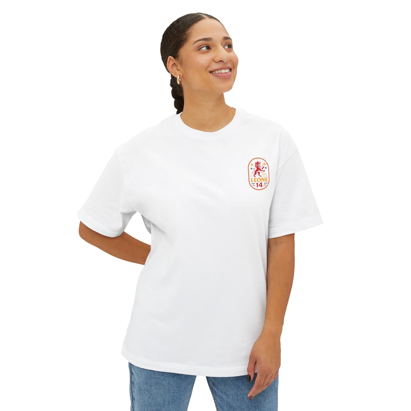 Unisex Oversized Boxy Tee - Pray Hard Graphic Tee for Faith and Fun