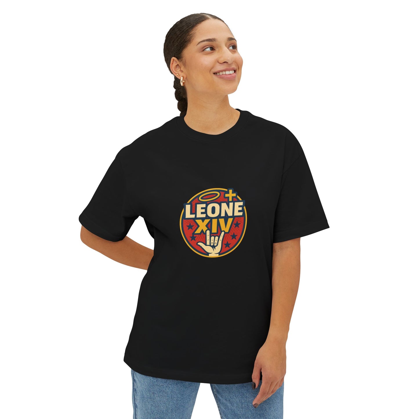 Pop Unisex Oversized Boxy Tee - Bold Graphic Statement Shirt