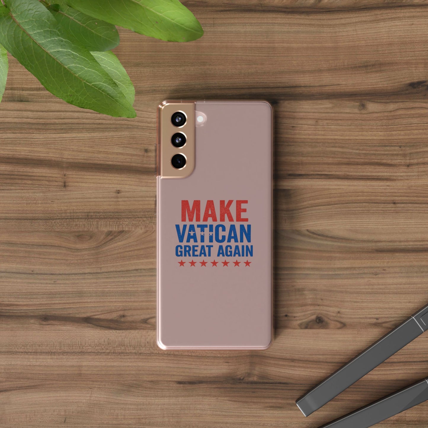 Transparent Phone Case - 'Make Vatican Great Again' Design