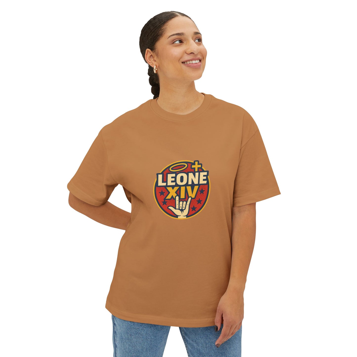 Pop Unisex Oversized Boxy Tee - Bold Graphic Statement Shirt
