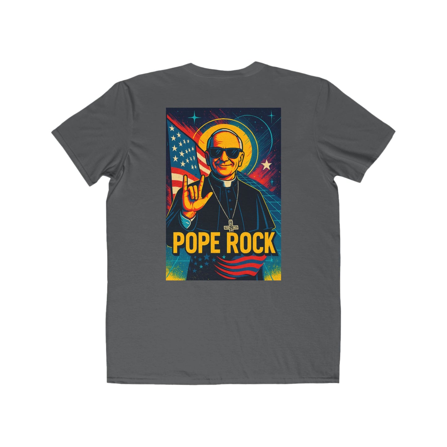Pope Rock Men's Lightweight Fashion Tee - Spiritual Graphic Shirt
