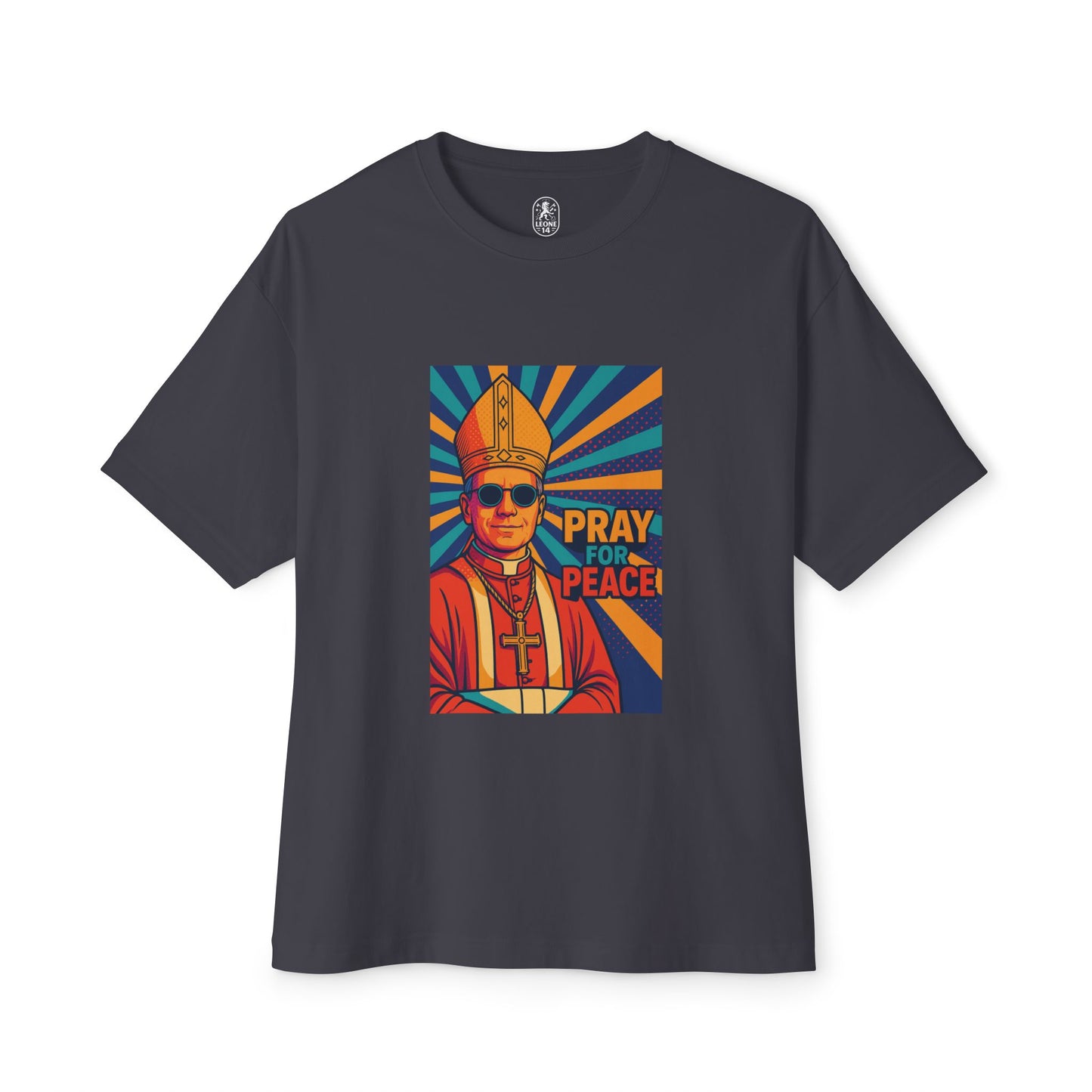 Pray for Peace Unisex Oversized Boxy Tee - Bold Graphic Statement Shirt
