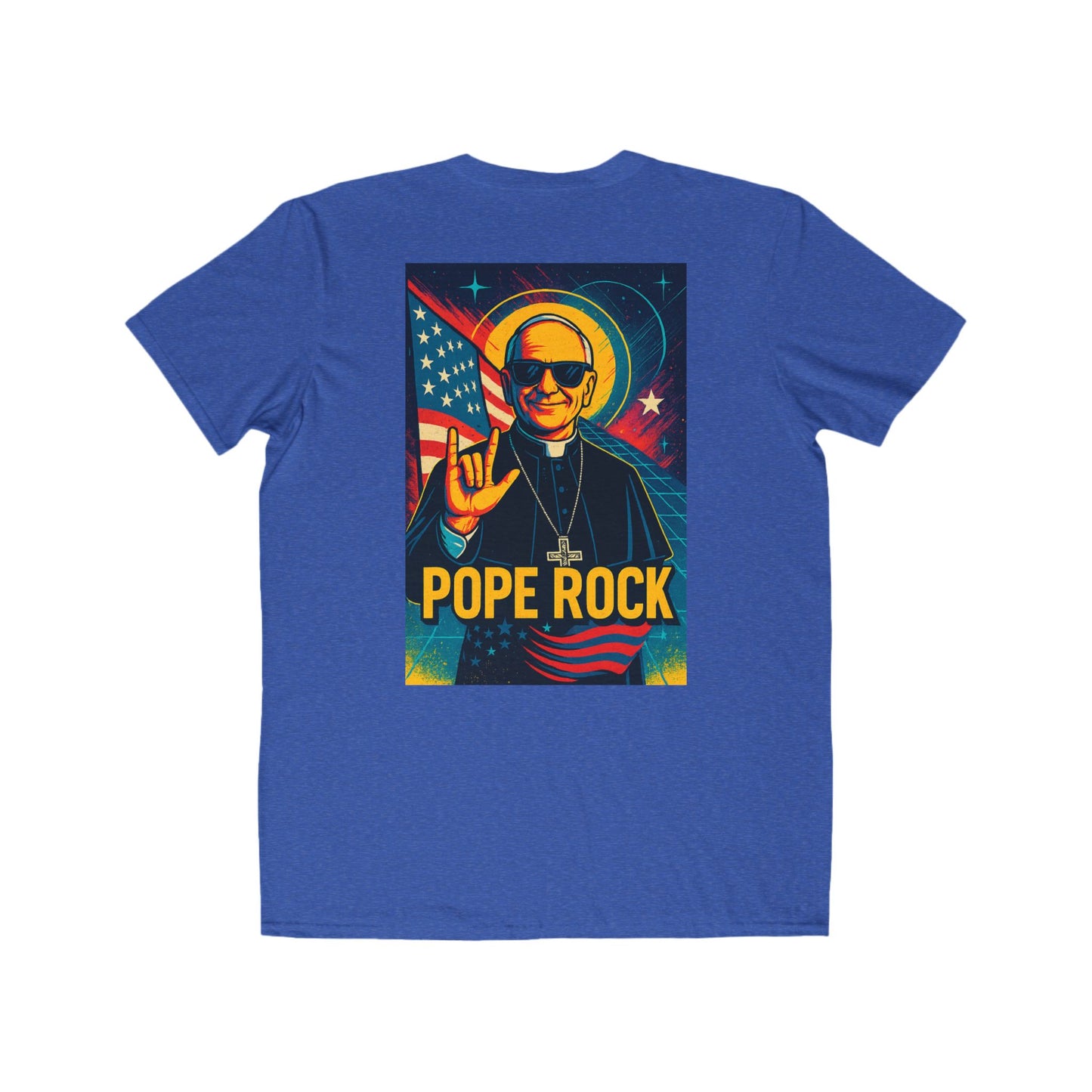 Pope Rock Men's Lightweight Fashion Tee - Spiritual Graphic Shirt