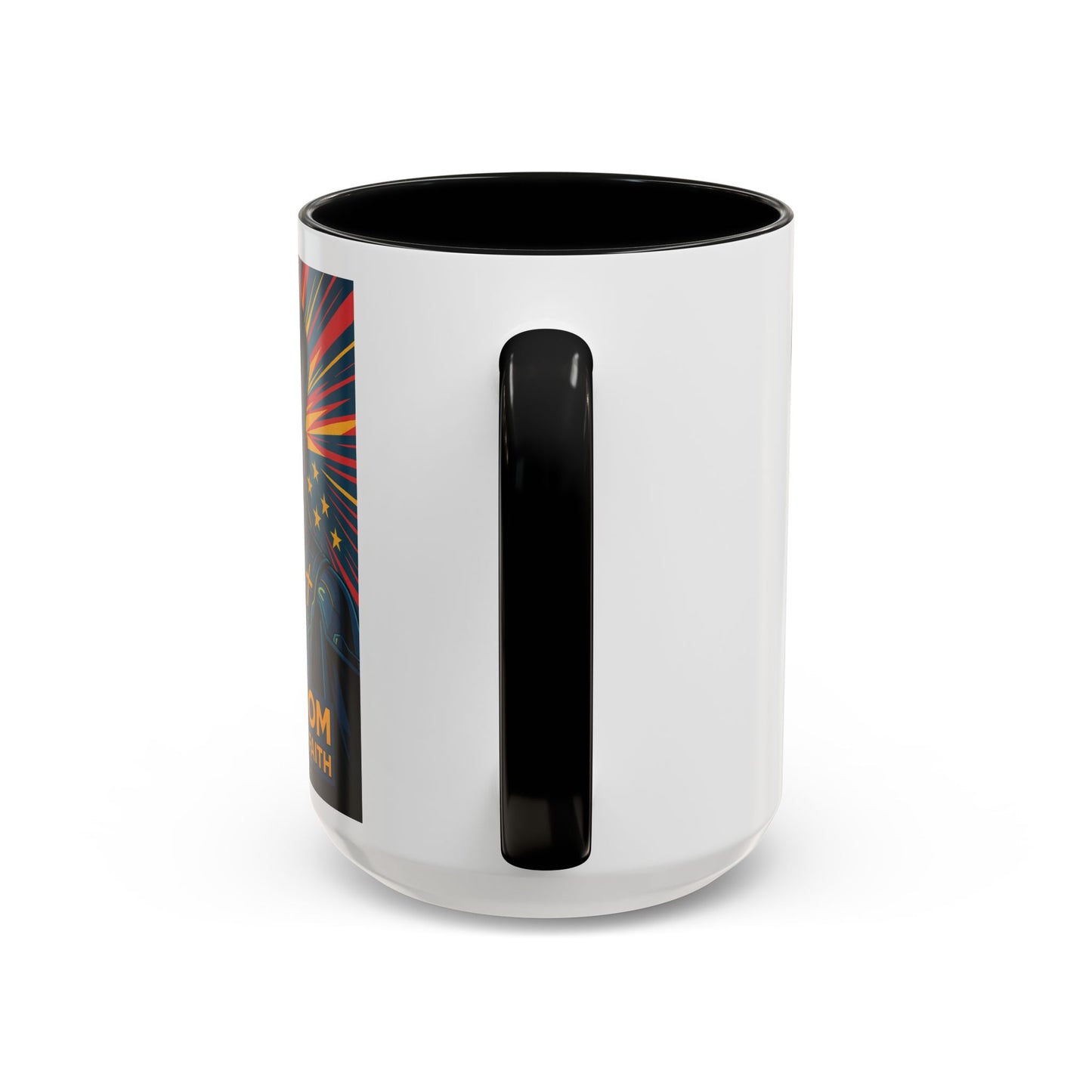 Freedom Faith Coffee Mug - Inspirational Ceramic Cup
