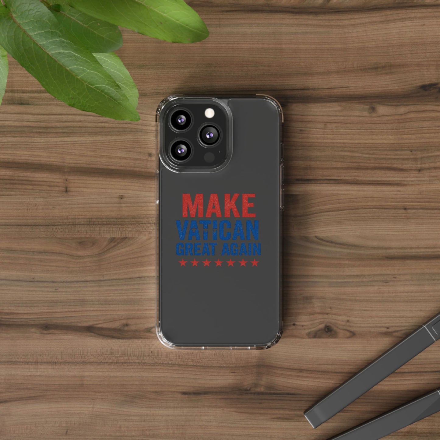 Transparent Phone Case - 'Make Vatican Great Again' Design