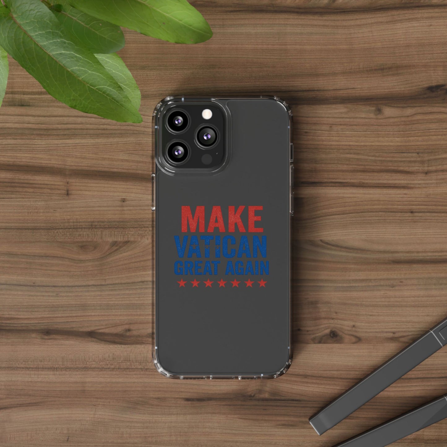 Transparent Phone Case - 'Make Vatican Great Again' Design