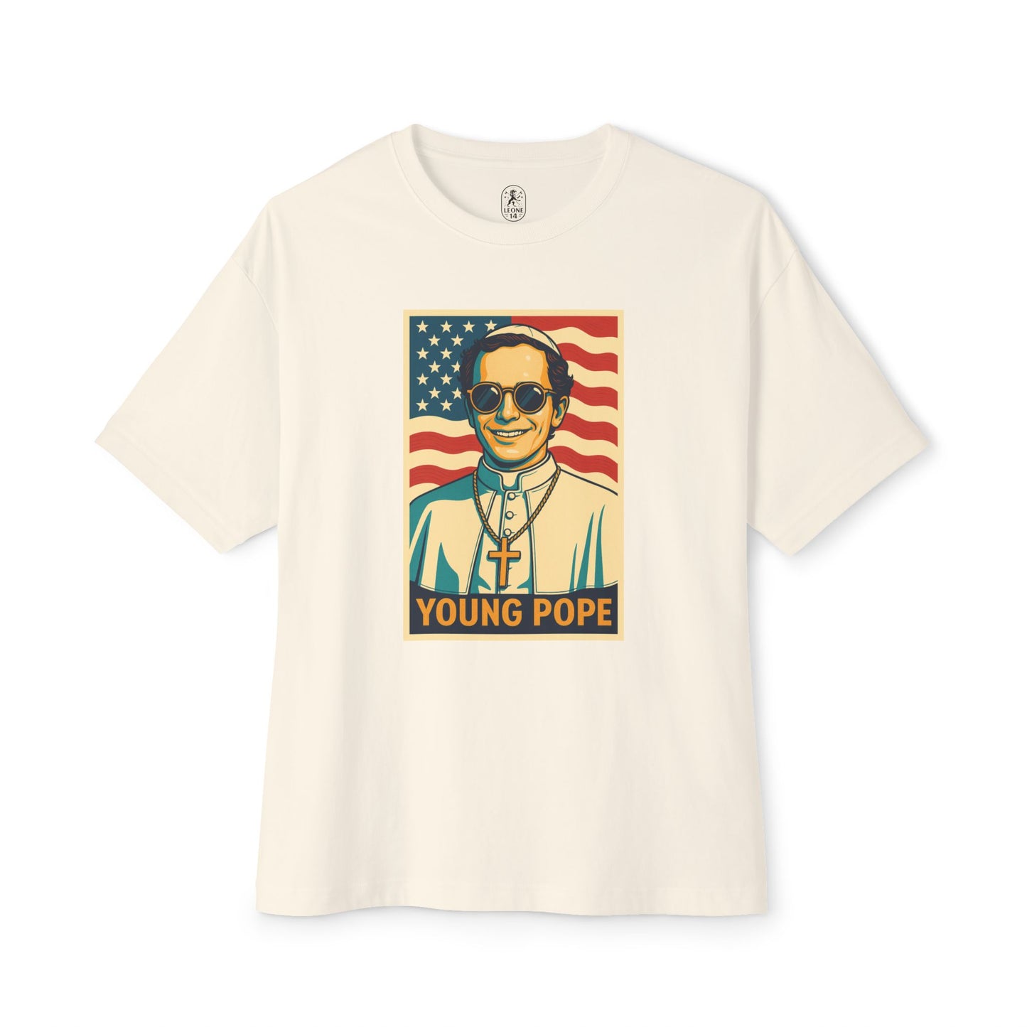 Young Pope 4 Unisex Oversized Boxy Tee - Bold Graphic Statement Shirt