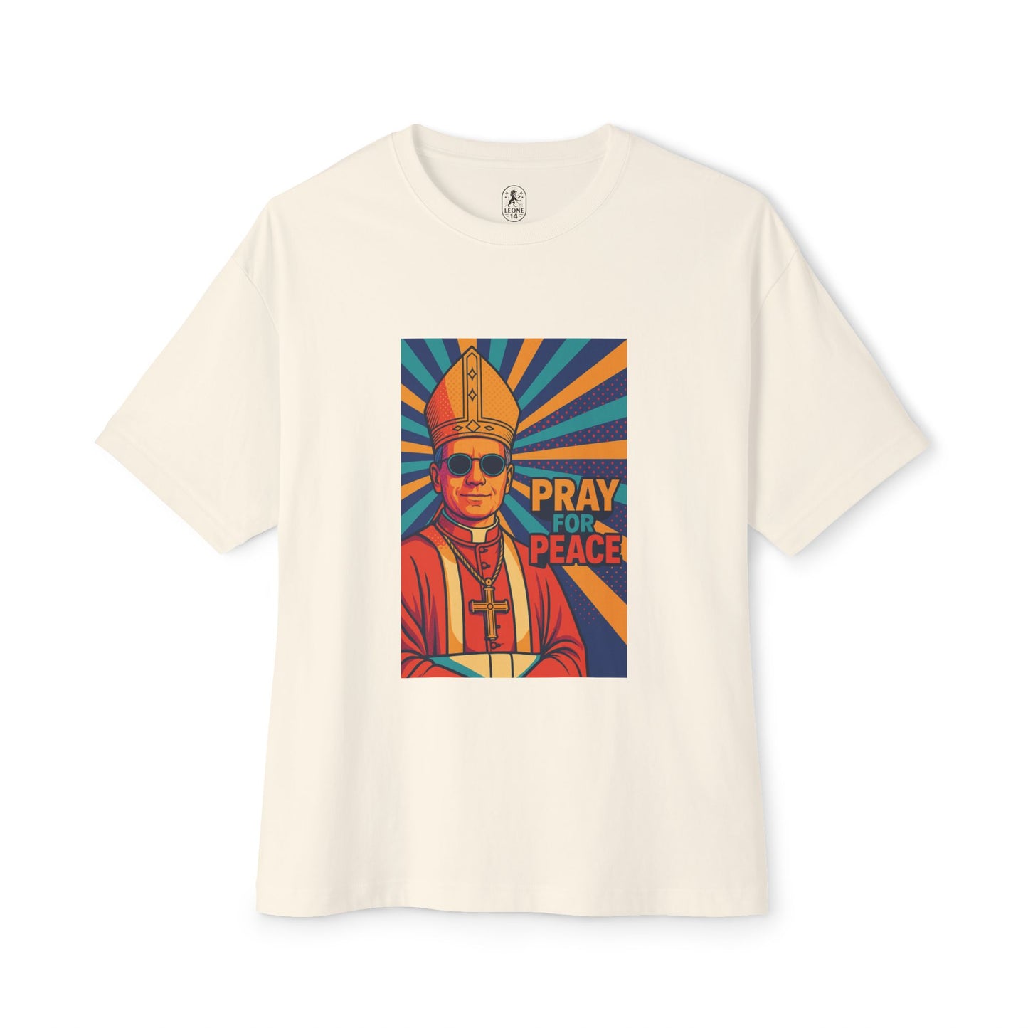 Pray for Peace Unisex Oversized Boxy Tee - Bold Graphic Statement Shirt