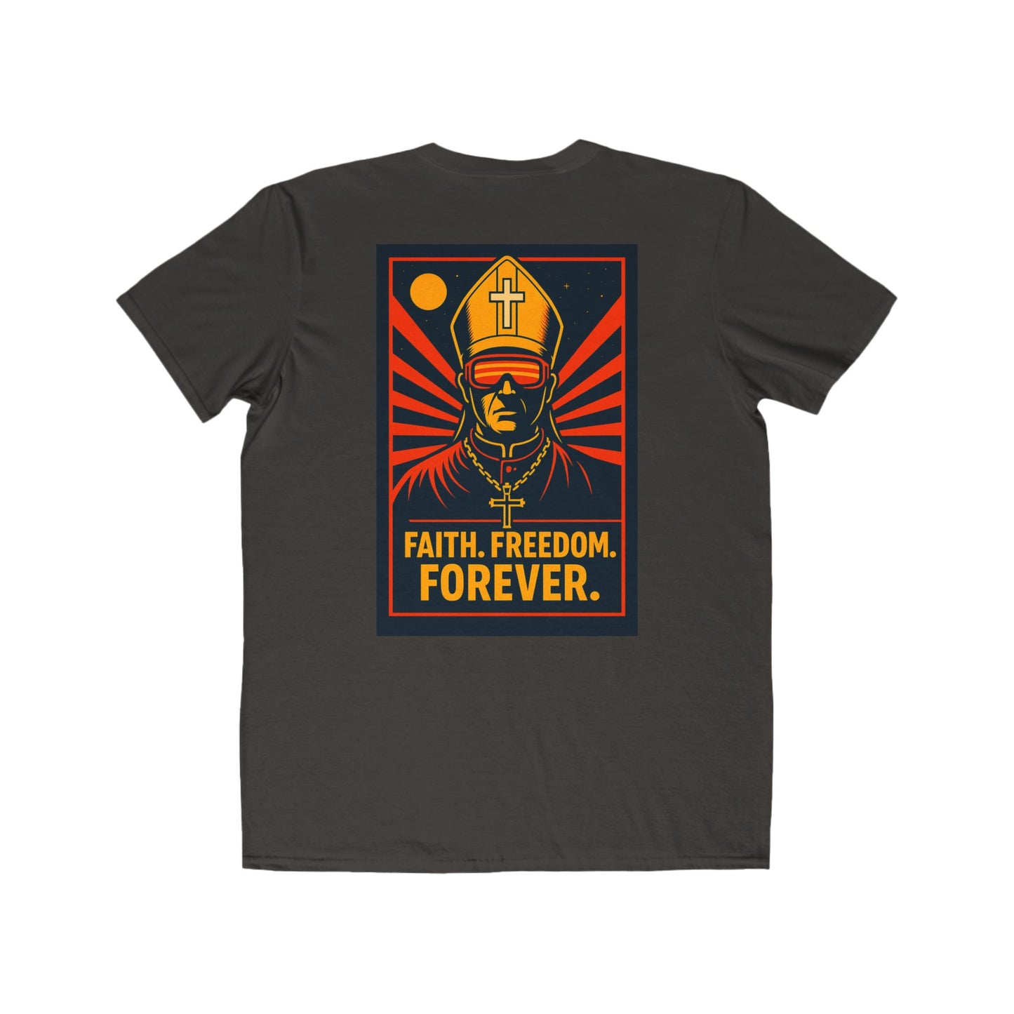 Faith Freedom Men's Lightweight Fashion Tee - Spiritual Graphic Shirt