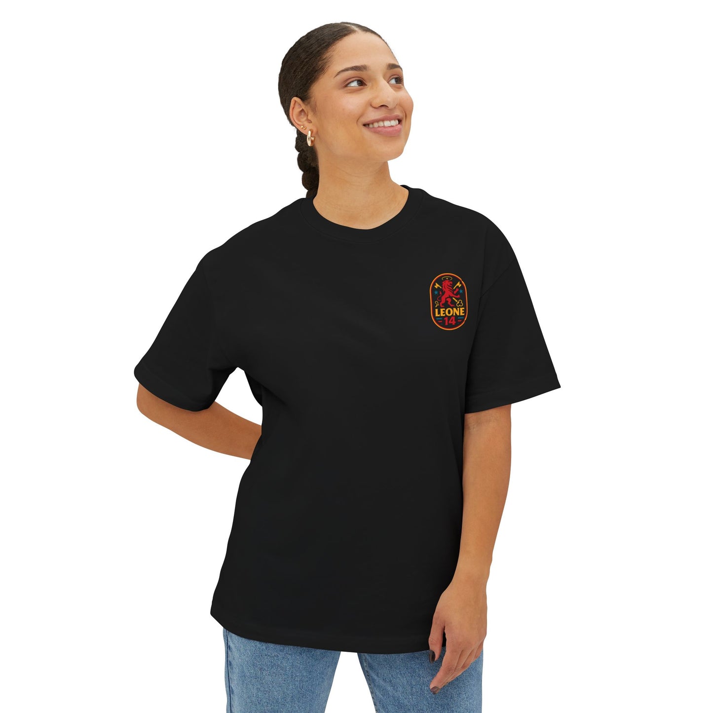 Unisex Oversized Boxy Tee - Pray Hard Graphic Tee for Faith and Fun
